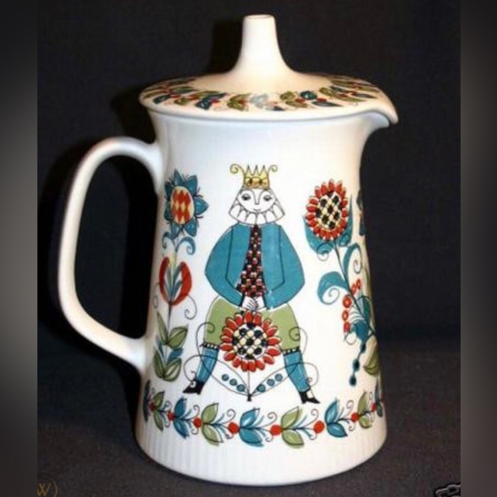 Vintage Figgjo Flint SAGA Pitcher, 1960 coffee pitcher